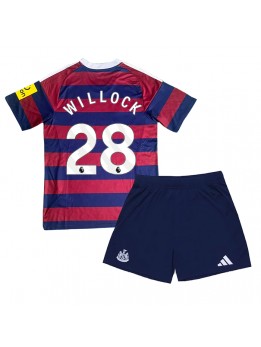 Billige Newcastle United Joe Willock #28 Bortedraktsett Barn 2024-25 Kortermet (+ Korte bukser)